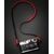DEADCAMERAS Correia Slim - Vermelho e Preto/Dot Preto