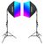 NEEWER Kit Duplo Iluminação LED RGB 24W + Softboxes 50x70cm + Tripés - NK800