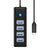 ORICO Hub USB para 4xUSB 3.0 5Gbp Preto - 0.15m