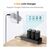 K&F CONCEPT Kit 3 Baterias LP-E6 2250mAh com Carregador triplo