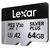 LEXAR Micro SDXC Silver Plus 205Mb/s Classe 10 V30 U3 UHS-I - 64GB