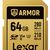 LEXAR SDXC ARMOR GOLD 280Mb/s Classe 10 V60 U3 UHS-II - 64GB