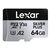 LEXAR Micro SDXC Silver Plus 205Mb/s Classe 10 V30 U3 UHS-I - 64GB