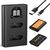 K&F CONCEPT Kit 2 Baterias NP-BX1 1240mAh com Carregador Duplo