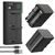 K&F CONCEPT Kit Carregador Duplo + 2 Baterias NP-F970 6600mAh