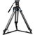 SIRUI Tripé de Carbono SQ75 com Cabeça de Fluida VHS-10 + Mid-Level Spreader SV-FM