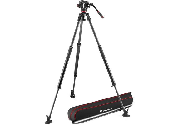 MANFROTTO MVK504XSNGFC Tripé de Carbono 635 Fast Single + Cabeça de Video Fluída 504X
