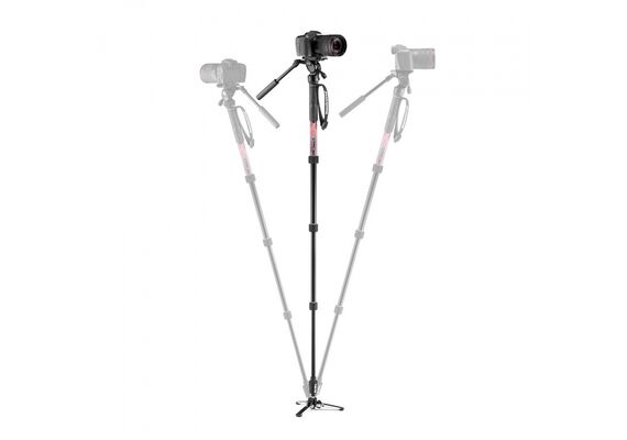 MANFROTTO Monopé Element MII MVMELMIIA4 com Cabeça Fluida - Vermelho