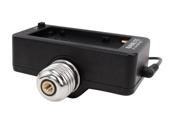 NANLITE Adaptador de Bateria NPF com Casquilho E27