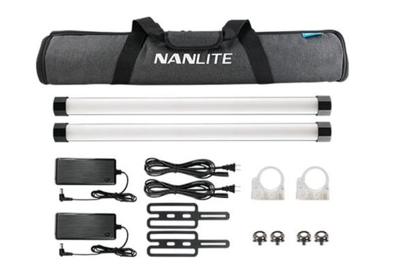NANLITE Iluminador LED RGB Pavotube II 15x 2KIT  Bateria