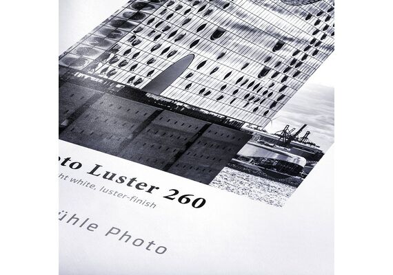 HAHNEMUHLE Papel para Impressoras a Jato de Tinta - Photo Luster RC Ultra White 260g/m² - Rolo de 111,8cmx30m