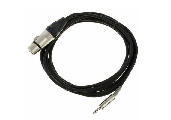 DREITEC Cabo XLR Femea / 3.5 mm Jack Stereo - 3M