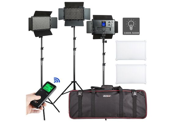 VILTROX Kit Triplo Iluminador LED VL-S192T Bicolor