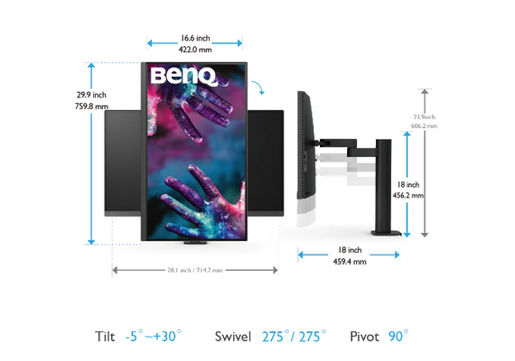 BENQ Monitor 32" 4K HDR PD3205UA