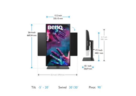 BENQ Monitor 25" HDR PD2506Q