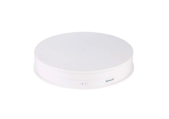 PULUZ Mesa Giratória 360º USB 30cm Branco