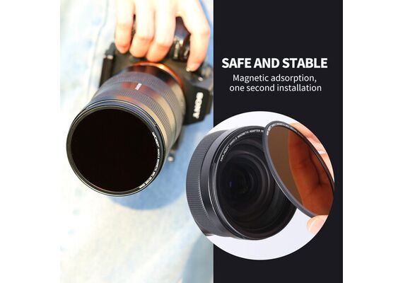 K&F CONCEPT Kit de Filtros Magnéticos UV CPL e ND1000 77mm
