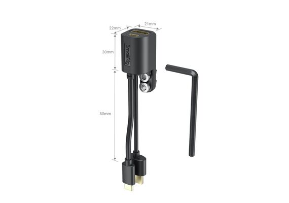 SMALLRIG 2960 Adaptador HDMI e Type-C para cage de Blackmagic Pocket Cinema Camera 4K e 6K