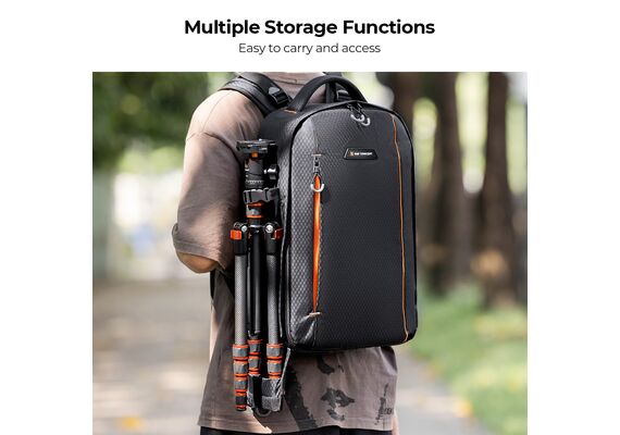 K&F CONCEPT Mochila Multifuncional Camera Backpack KF13.140 - 15L (Preto)