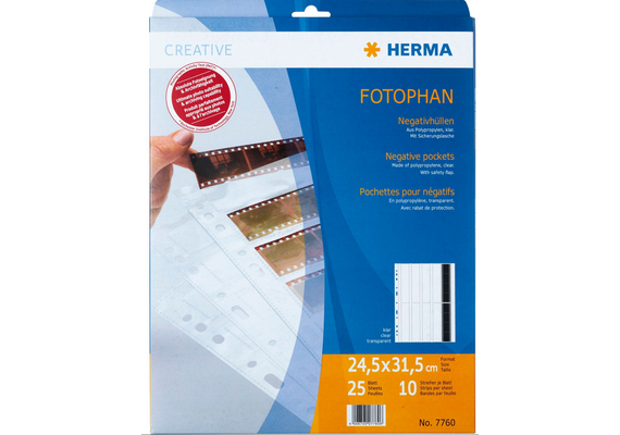 HERMA Capas para Portfólio de Película 120mm - 25 Unidades
