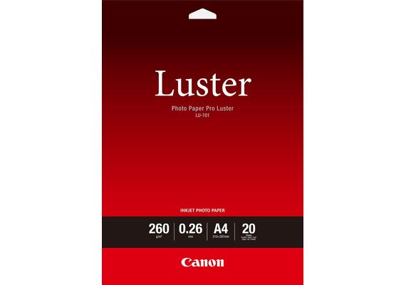 CANON Papel para Impressora Jacto de Tinta Pro Luster LU-101 A4 - 20 Folhas