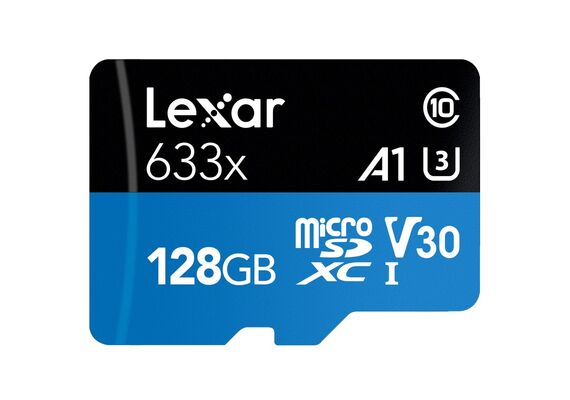 LEXAR Professional microSDXC 633x 100MB/s Classe 10 U3 UHS-I - 128GB