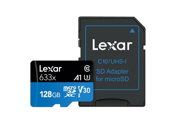 LEXAR Professional microSDXC 633x 100MB/s Classe 10 U3 UHS-I - 128GB