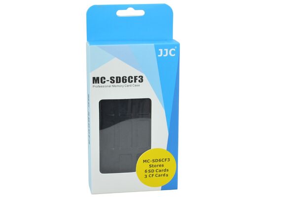 JJC ESTOJO PARA CARTÕES DE MEMÓRIA - MC-SD6CF3