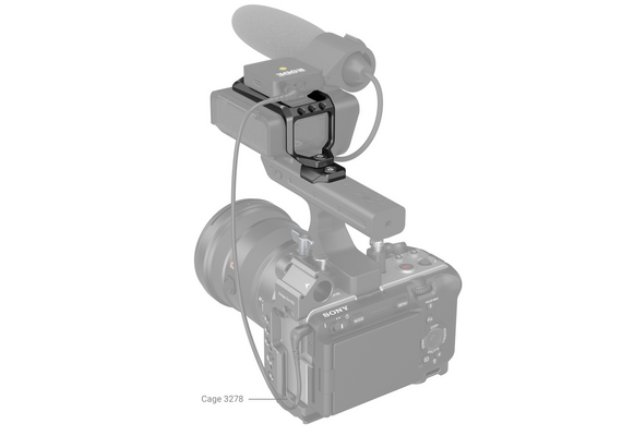 SMALLRIG 3990 Top Plate para Unidade de Pega XLR da Sony FX3 MD3990
