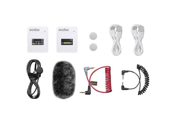GODOX Microfone de Lapela MoveLink II M1 - Branco