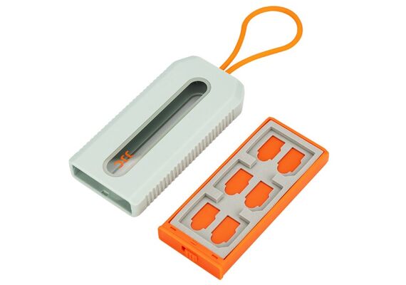 JJC Estojo para Cartões SD e TF MCK-SD6GO - Cinza / Laranja