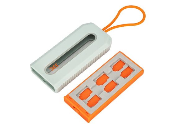 JJC Estojo para Cartões TF e CFexpress Type-A MCK-CFA6GO - Cinza / Laranja
