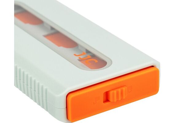 JJC Estojo para Cartões TF e CFexpress Type-A MCK-CFA6GO - Cinza / Laranja