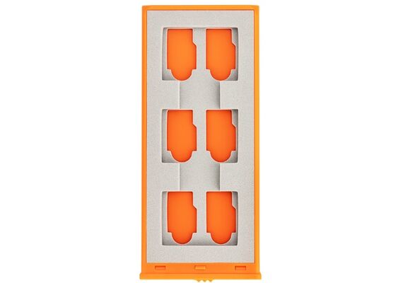 JJC Estojo para Cartões TF e CFexpress Type-A MCK-CFA6GO - Cinza / Laranja