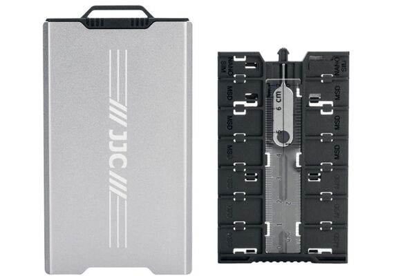 JJC Estojo para Cartões SD/microSD/nanoSIM/NM SW-MCR1