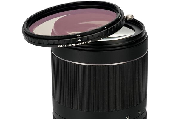JJC Filtro ND Variável + CPL ND2-32 2 em 1 F-NC52 52mm - 55mm