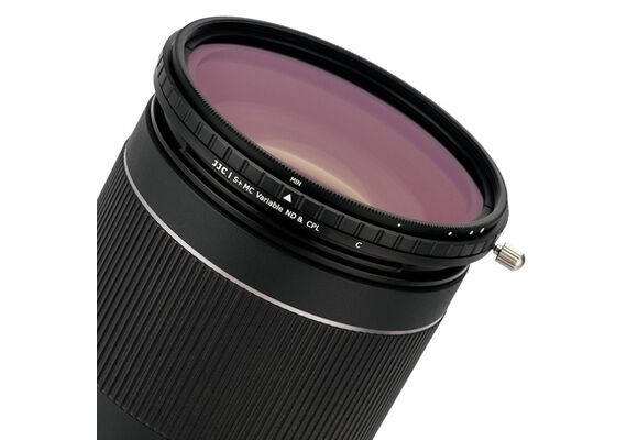 JJC Filtro ND Variável + CPL ND2-32 2 em 1 F-NC77 77mm - 82mm