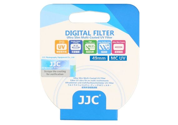JJC Filtro MC UV Ultra-Slim F-MCUV49 49mm - Prata