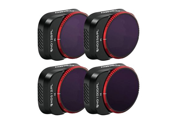 FREEWELL Conjunto de 4 Filtros ND128 + ND256 + ND512 + ND1000 para DJI Mini 3 Pro / Mini 3