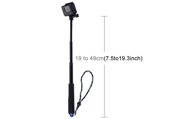 PULUS Selfie Stick para Action Cam Preto