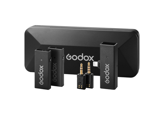 GODOX MoveLink Mini LT 2 Kit Microfone Wireless Duplo - Preto