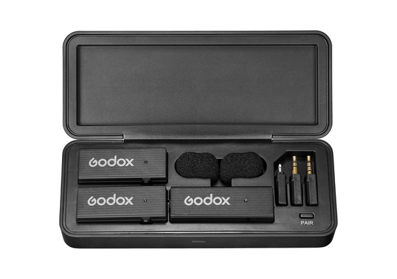 GODOX MoveLink Mini LT 2 Kit Microfone Wireless Duplo - Preto