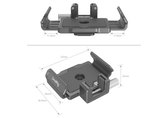 SMALLRIG Montagem SSD 3272 T5/T7 para BMPCC 6K PRO