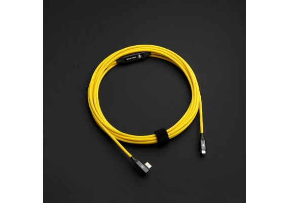 COBRA TETHER CABO USB-C - MICRO-B 90º - 5M YELLOW