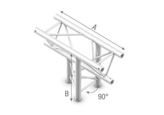 STUDIOKING TRUSS T-Cross 90º 3 vias Apex para cima e para baixo