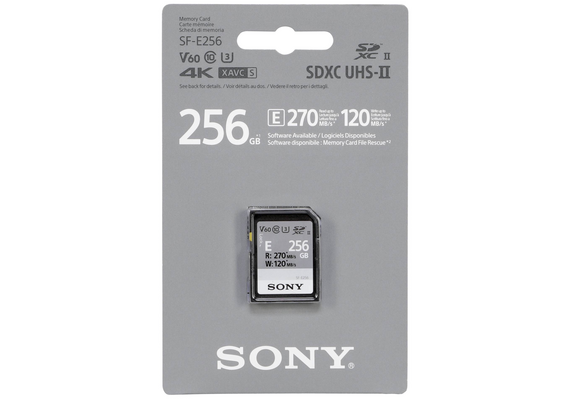 SONY SDXC E Series 270MB/s Classe 10 V60 UHS-II - 256GB