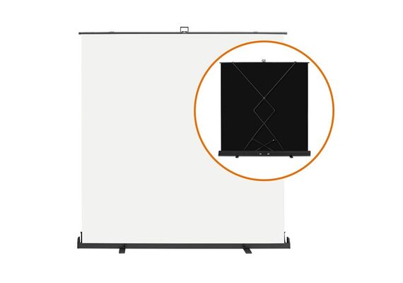 WALIMEX PRO Fundo Roll-Up 210x220cm - Branco