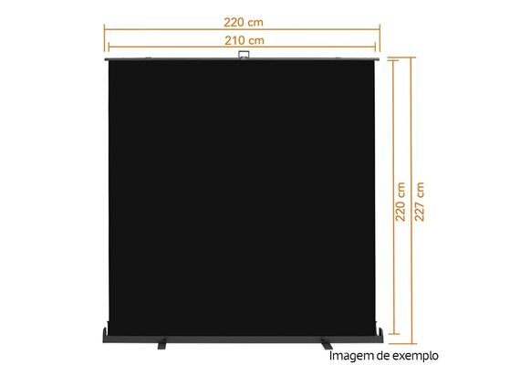 WALIMEX PRO FUNDO ROLL-UP 210X220CM - Preto