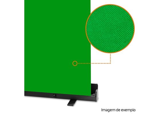 WALIMEX PRO Fundo Roll-Up 210X220cm - Verde Chromakey