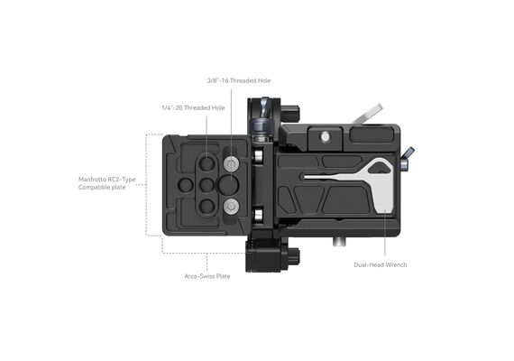 SMALLRIG 4244 Sapata Rotativa Horizontal para Vertical para Sony E e FX